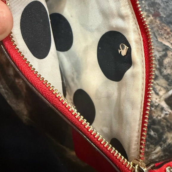 PreLoved KS Red Clutch (outside id holder small tear) Minor callouts - Picture 3 of 5